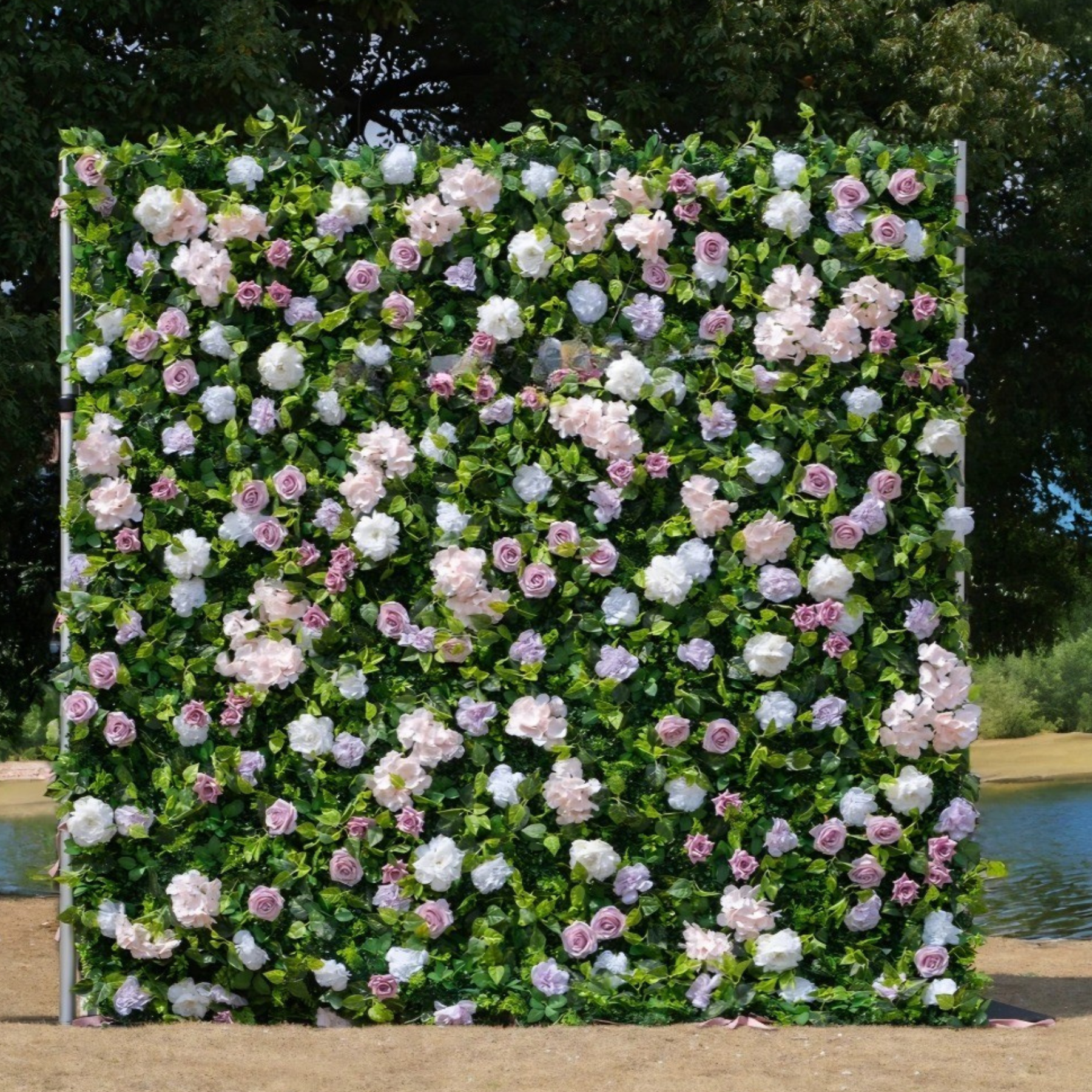 8x8 Flower Wall (Pink/White)