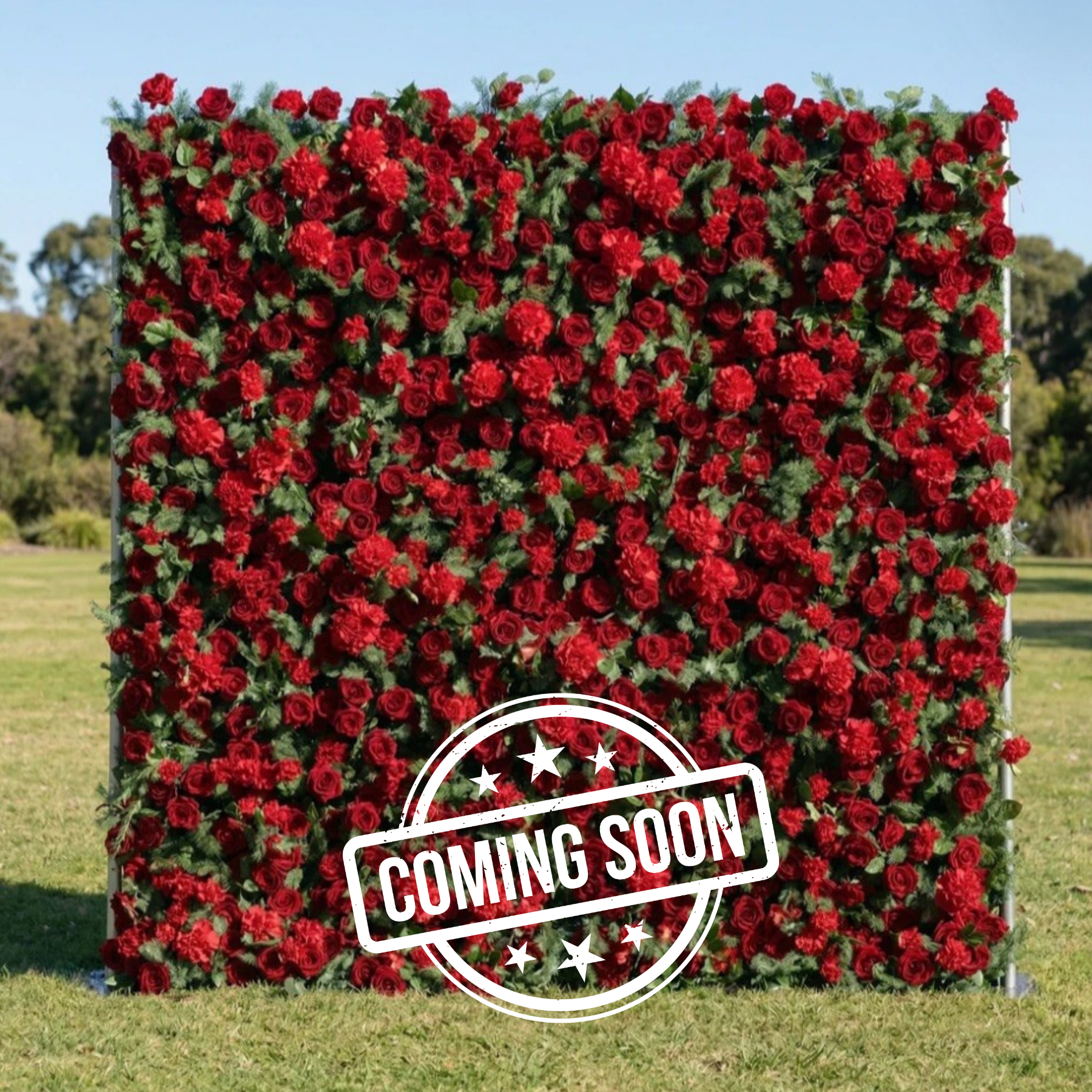 8x8 Flower Wall (Red Roses)
