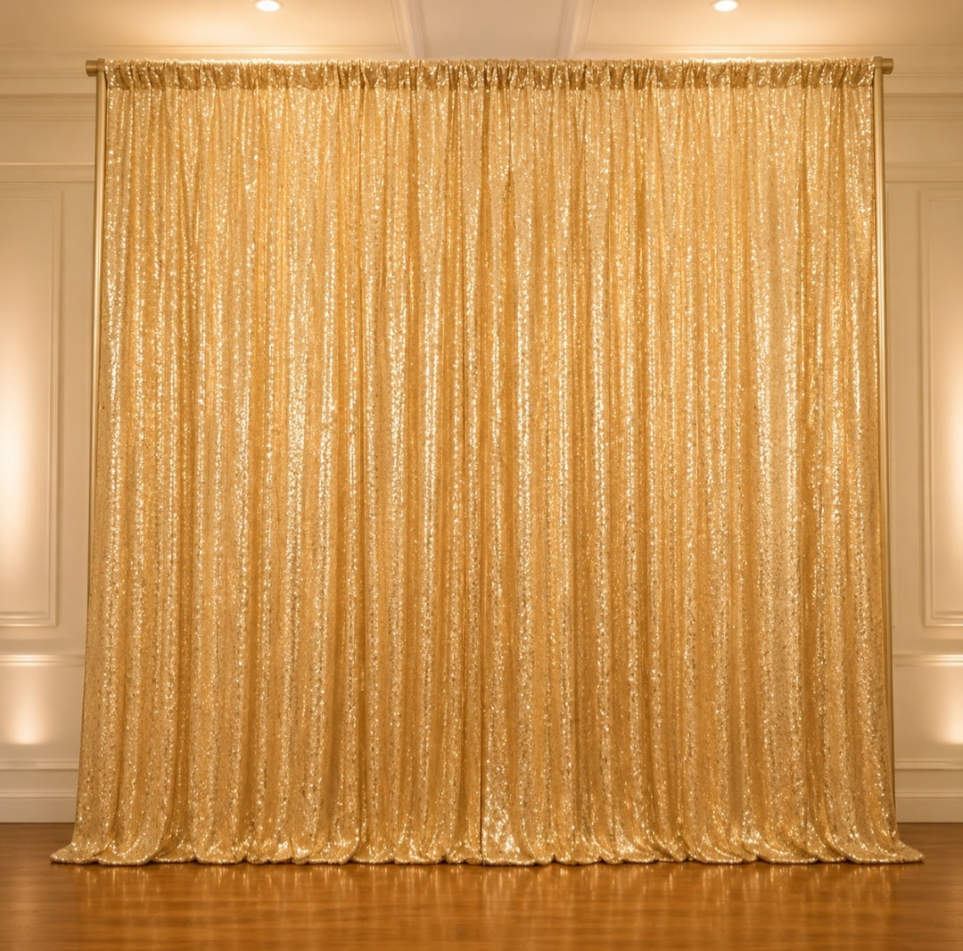 Gold Sequin Drape
